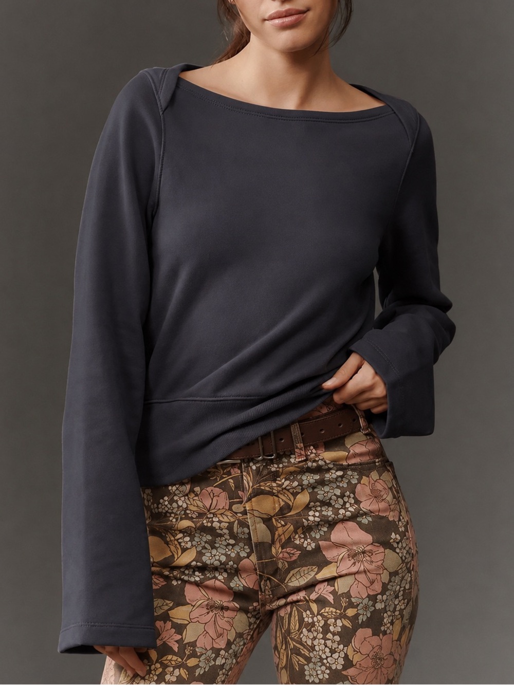 Nation LTD Darlene Envelope Wide Sleeve Sweatshirt